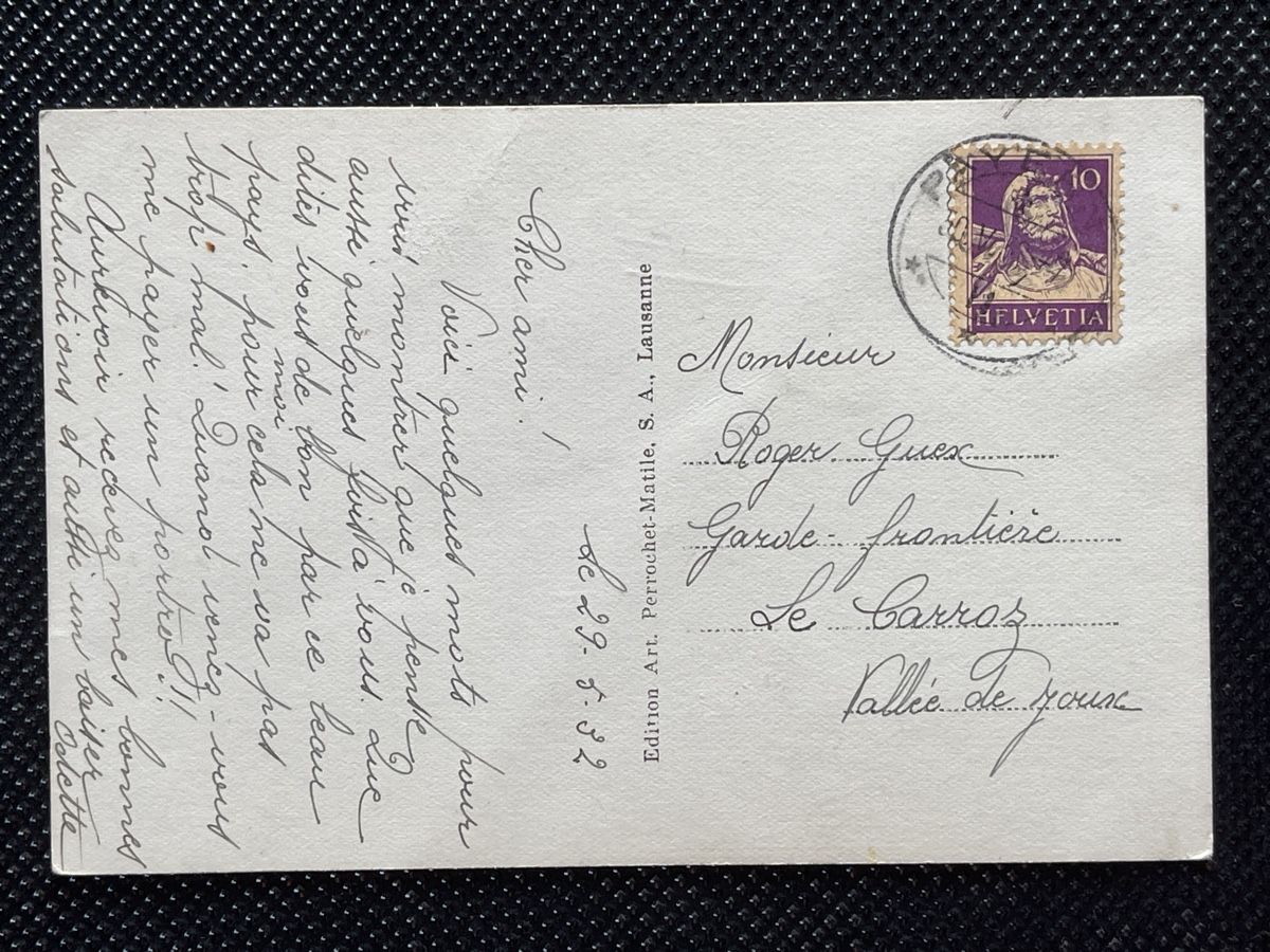 Cartoline postali: Payern, Grande Rue, 1932! – Usato da Strengelbach venduto da Aschatan5 1