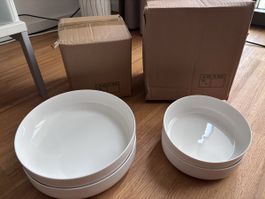 Micasa Teller Set 2 x 6 Stück Weiss neu