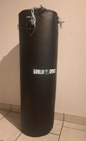 Boxsack Gorilla Sports schwarz mit Kette
