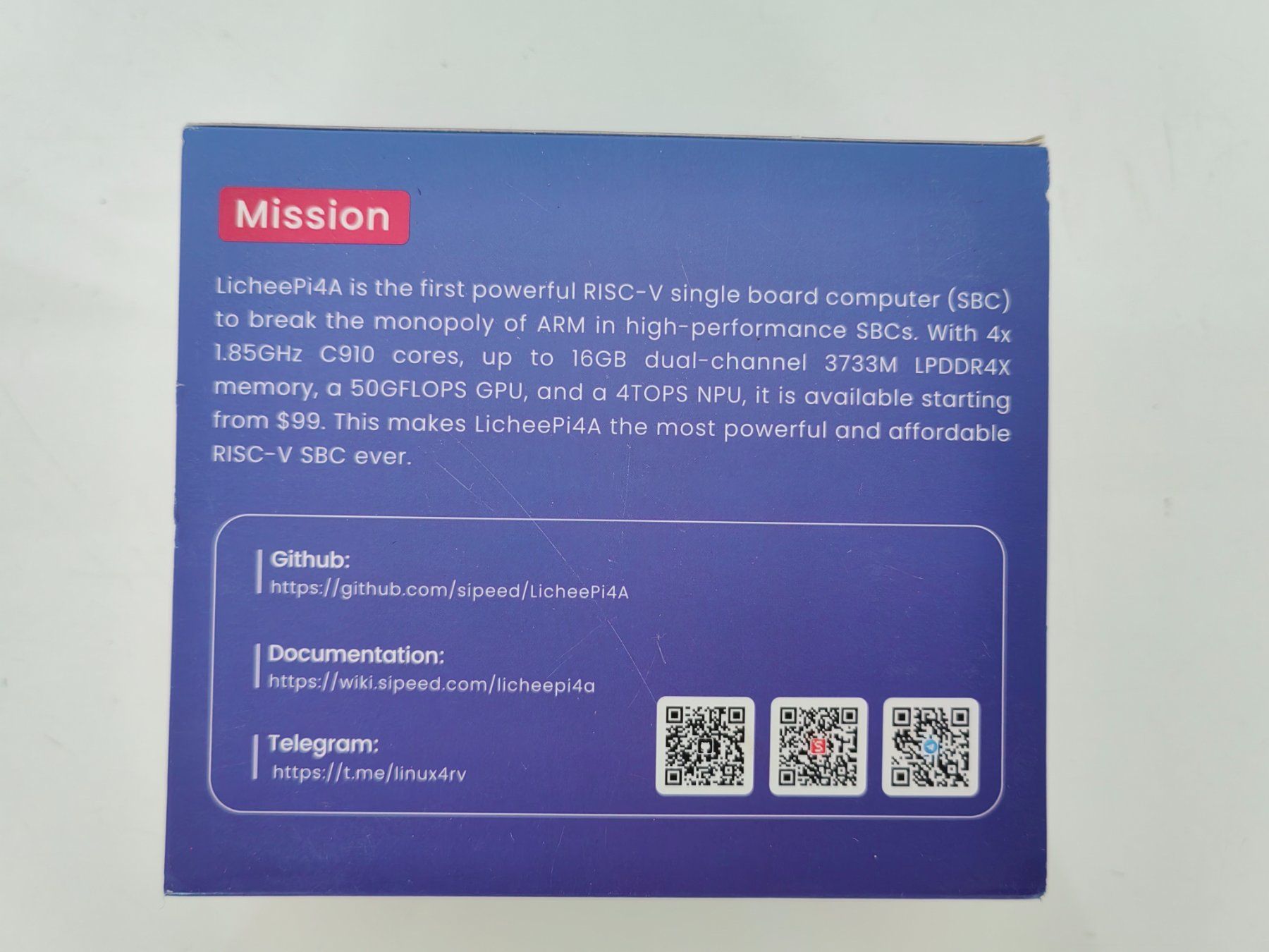 Raspberry Pi PC: Sispeed LicheePi4A  (8+32GB) – Usato da Zürich venduto da Yao_und_Clemens 2