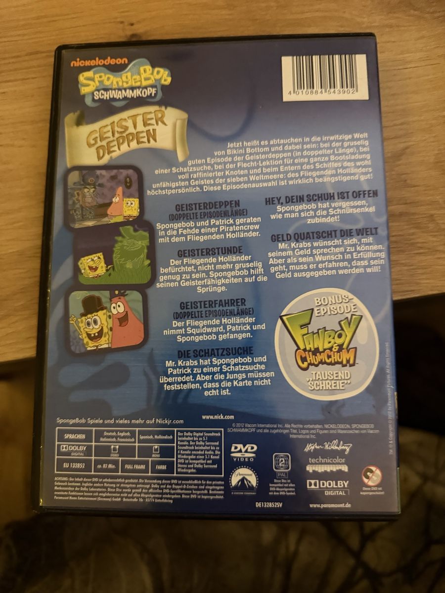 Tous les DVDs: Spongebob Geister Deppen – D'occasion à Wynau par rem_5tpw 1