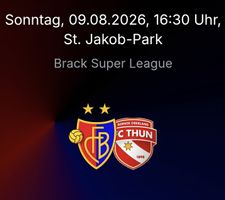 VIP-TICKETS fürs Spiel FC Basel vs. FC Thun