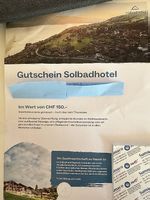 Gutschein Solbadhotel Sigriswil Wert CHF 150