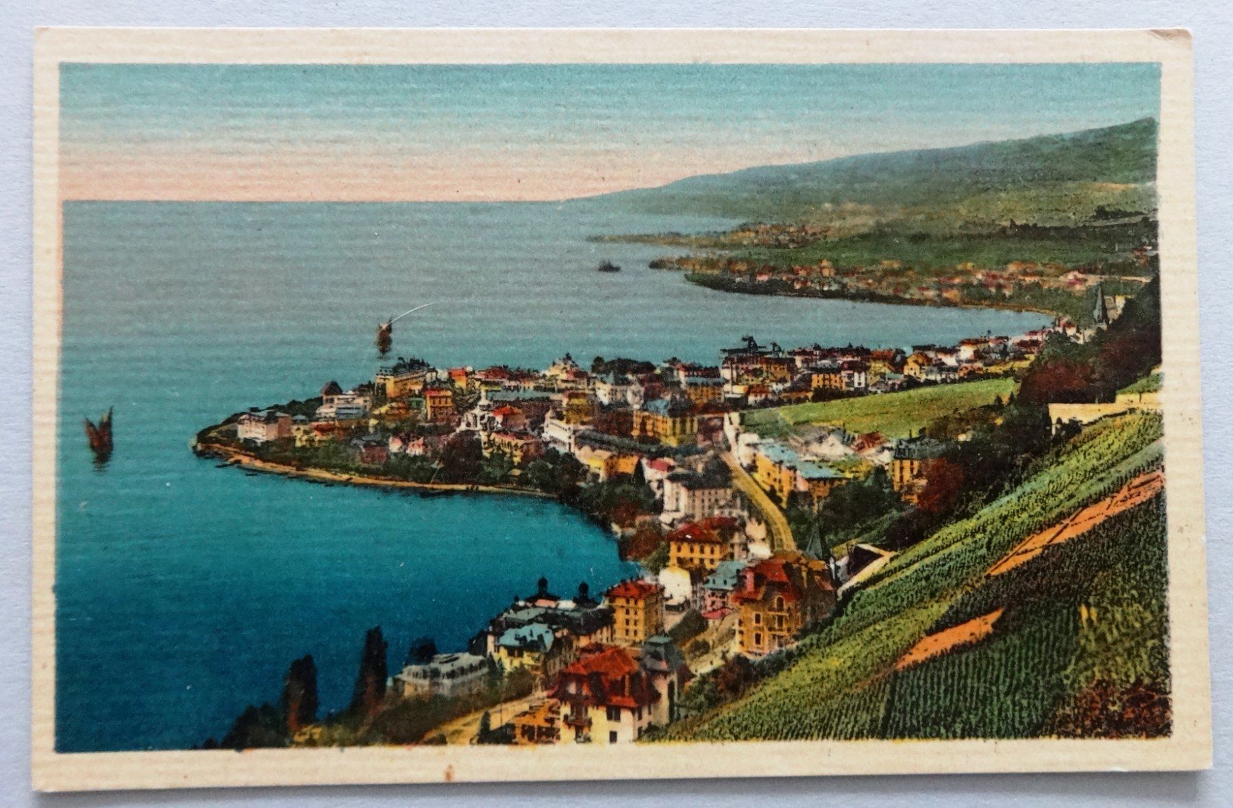 Cartoline postali: Montreux - Vue générale – Usato da Fétigny venduto da Billy2miny