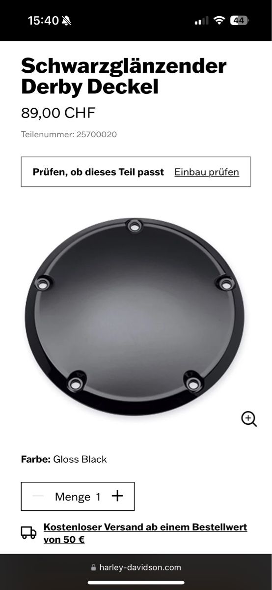 Tutti i ricambio per moto: Harley Davidson Derby Deckel – Usato da Baden venduto da Jm239 2