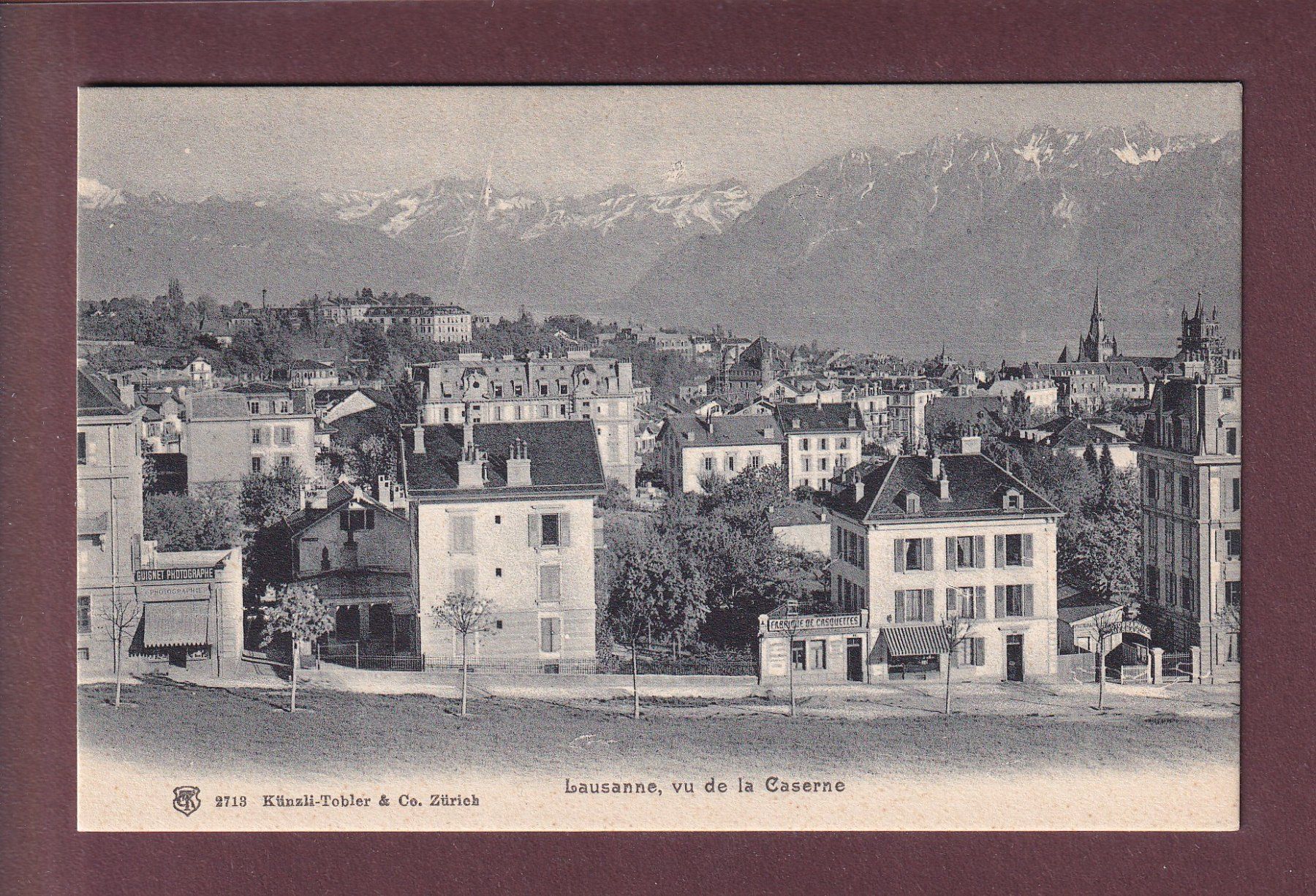 Cartes postales: LAUSANNE - Quartier de la Caserne – D'occasion à Pully par nicecards