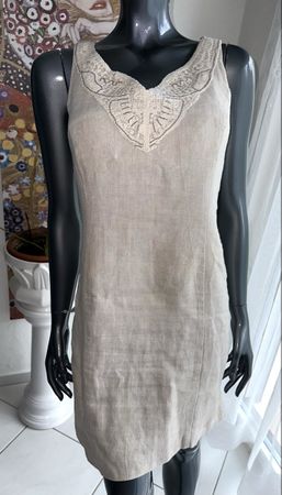 CAROLL KLEID GR. 36 LEINEN neuwertig
