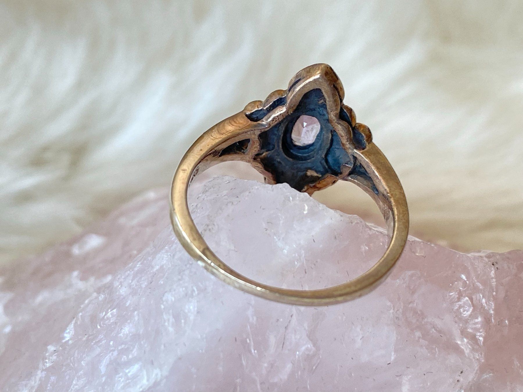 Anelli: Ring Silber 925 mit lila Stein – Usato da Istighofen venduto da Ringparadies 2