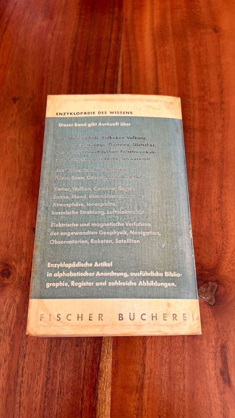 Livres: Das Fischer Lexikon - Geopyhsik, 1960 – D'occasion à Schübelbach par Dolly990_2 1