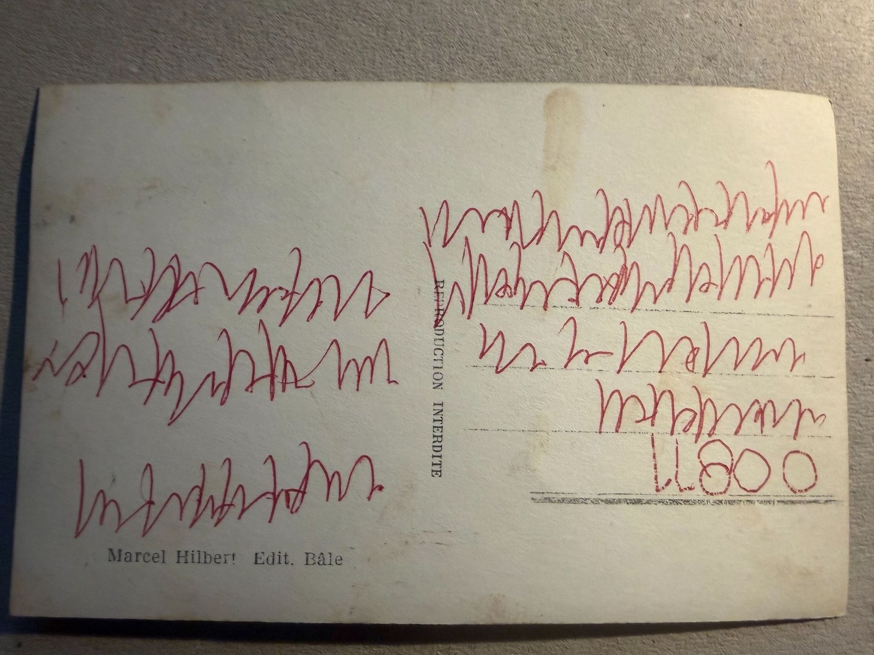 Cartoline postali: BASEL - Greifengasse - Ansichtskarte – Usato da Tegerfelden venduto da siebenmacky 1
