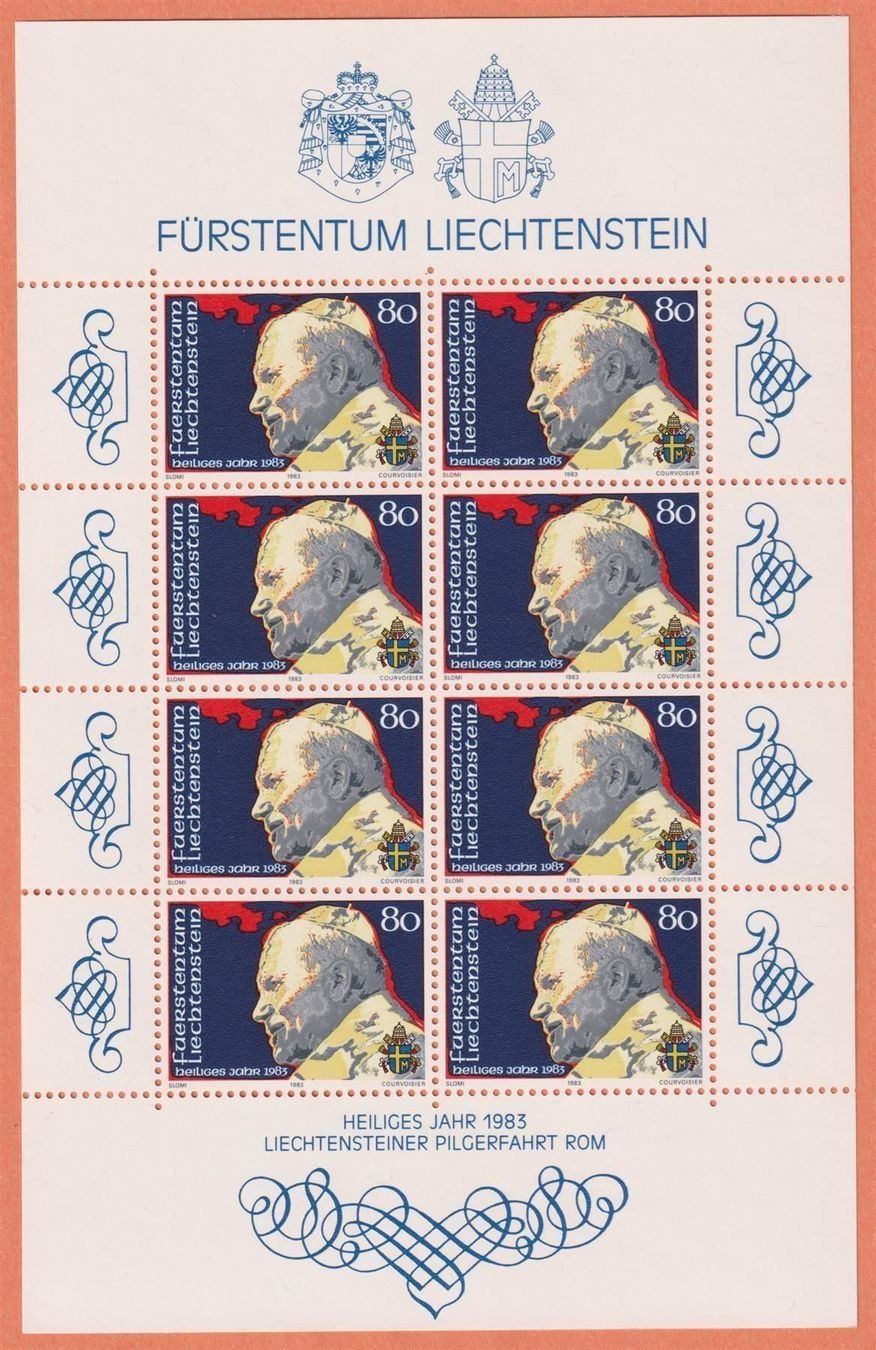 Tutti i francobolli: Liechtenstein 1983 "Pilgerfahrt" im Kleinbogen ** – Nuovo (secondo la descrizione) da Nuglar venduto da Stamp88