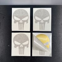 🟣 TOP: XL Sticker PUNISHER PREPPER WAFFENBESITZER TOTENKOPF