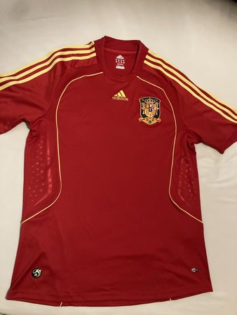Maillot Espagne David Villa 7 - Adidas - Taille XL - Rouge - Occasion