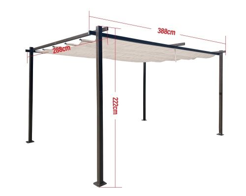 Tentes & Pavillons: Gartenpavillon LUXOR Light 3x4m  anthraz – Neuf avec emballage d'origine à Herbertingen par jet-line-e-trade 3