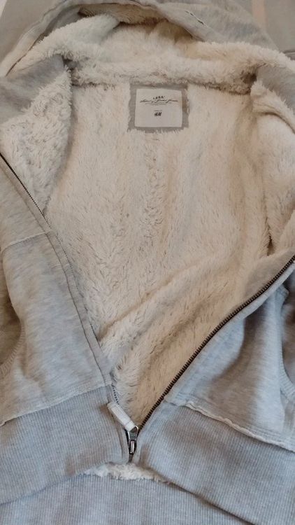 H M L.O.G.G. Faux Fur Lined Grey Hoodie XL Kaufen auf Ricardo