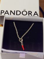 Collana Pandora originale con ciondolo cornetto rosso