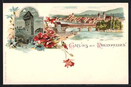 Litho Rheinfelden, Totalansicht, Turm