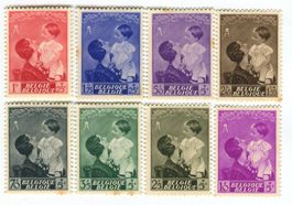 Briefmarken "Königin Astrid". Belgien 1937