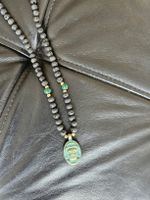 Buddha-Halskette aus Bali mit echten Vulkansteinen