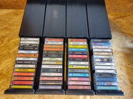 Musikkassetten (48 Stk.)  inkl. Aufbewahrungsboxen, Lot 10
