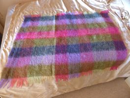 4 MOHAIR DECKEN - 4 VERSCHIEDENE GRÖSSEN + FARBE - WIE NEU