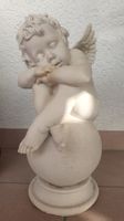 Deko Figur "Schlafender Engel auf Kugel" für Balkon/Garten