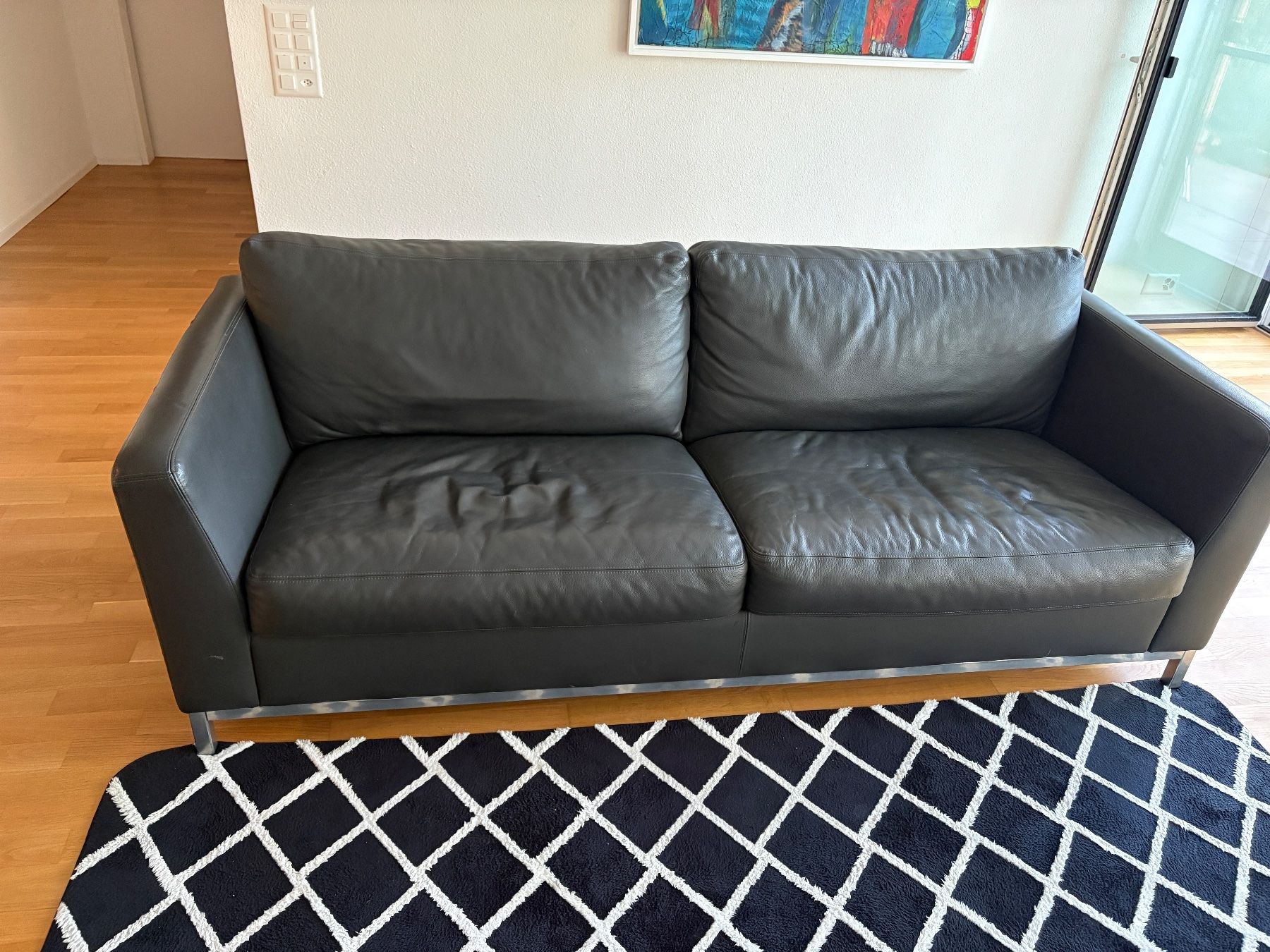 Pfister Sofas: Sofa Echtleder – D'occasion à Jonen par MichaelM2015 3