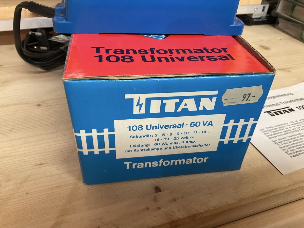 Modellini di ferrovie: Titan Trafo Nr. 1 – Nuovo (secondo la descrizione) da Wald ZH venduto da Sbbemilio 2