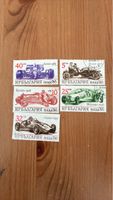 Briefmarken Bulgarien Rennwagen 1986 Set neuwertig