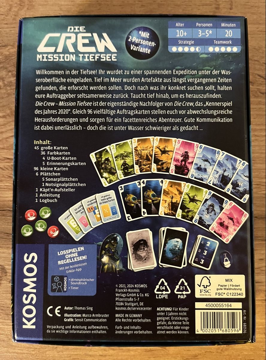 Kosmos Spiele: Die Crew Mission Tiefsee – Gebraucht aus Gurzelen von ManuelaG010203 1