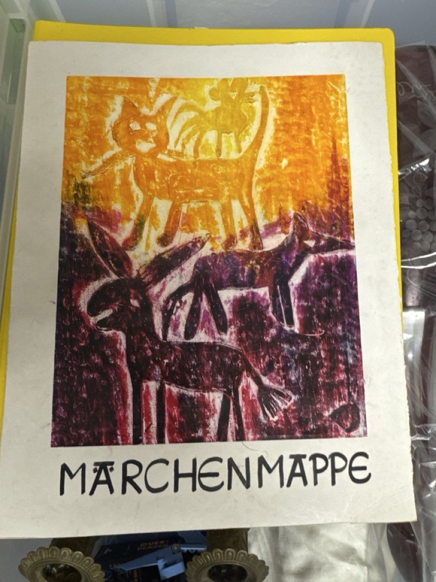 Livres: Märchenmappe alt mit Linolschnitt Märchen Geschichte  – D'occasion à Basel par Joshy03