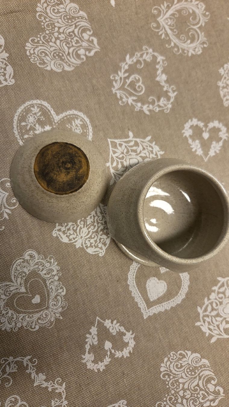 Kerzen: Duftlampe aus Keramik beige – Gebraucht aus Kreuzlingen von KleinerSchatzkasten 1