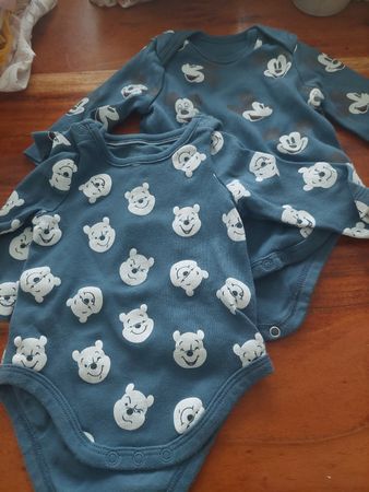 Langarmbody  Gr 56 Disney Winnie Pooh & Micky Maus