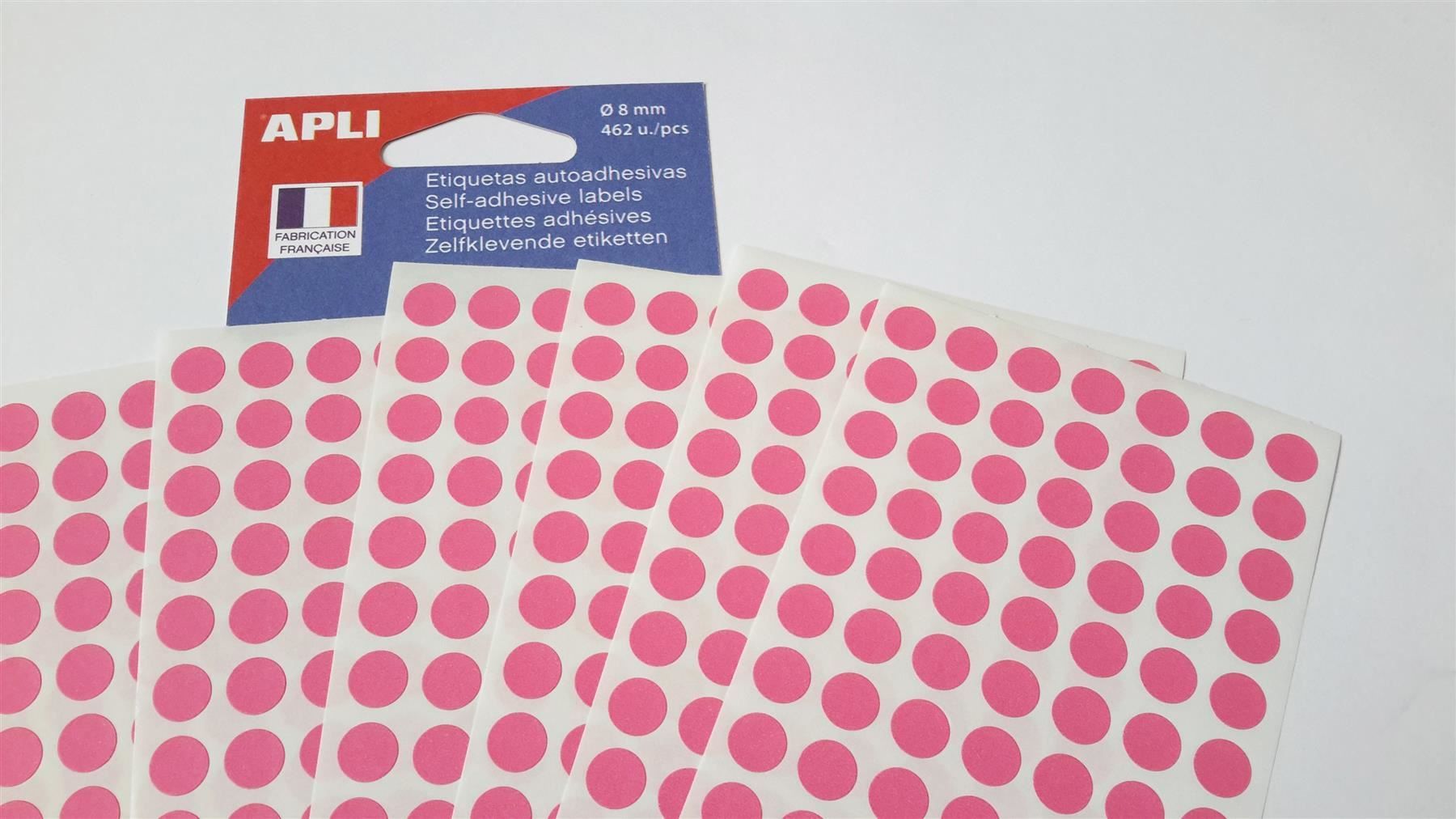Sticker: Markierungspunkte, rosa, 8mm, 462 Stück – Nuovo e nell'imballaggio originale da St. Gallen venduto da cointec 3