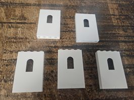 lego 60808 lot de 5 pièces White Panel 1 x 4 x 5 Wall