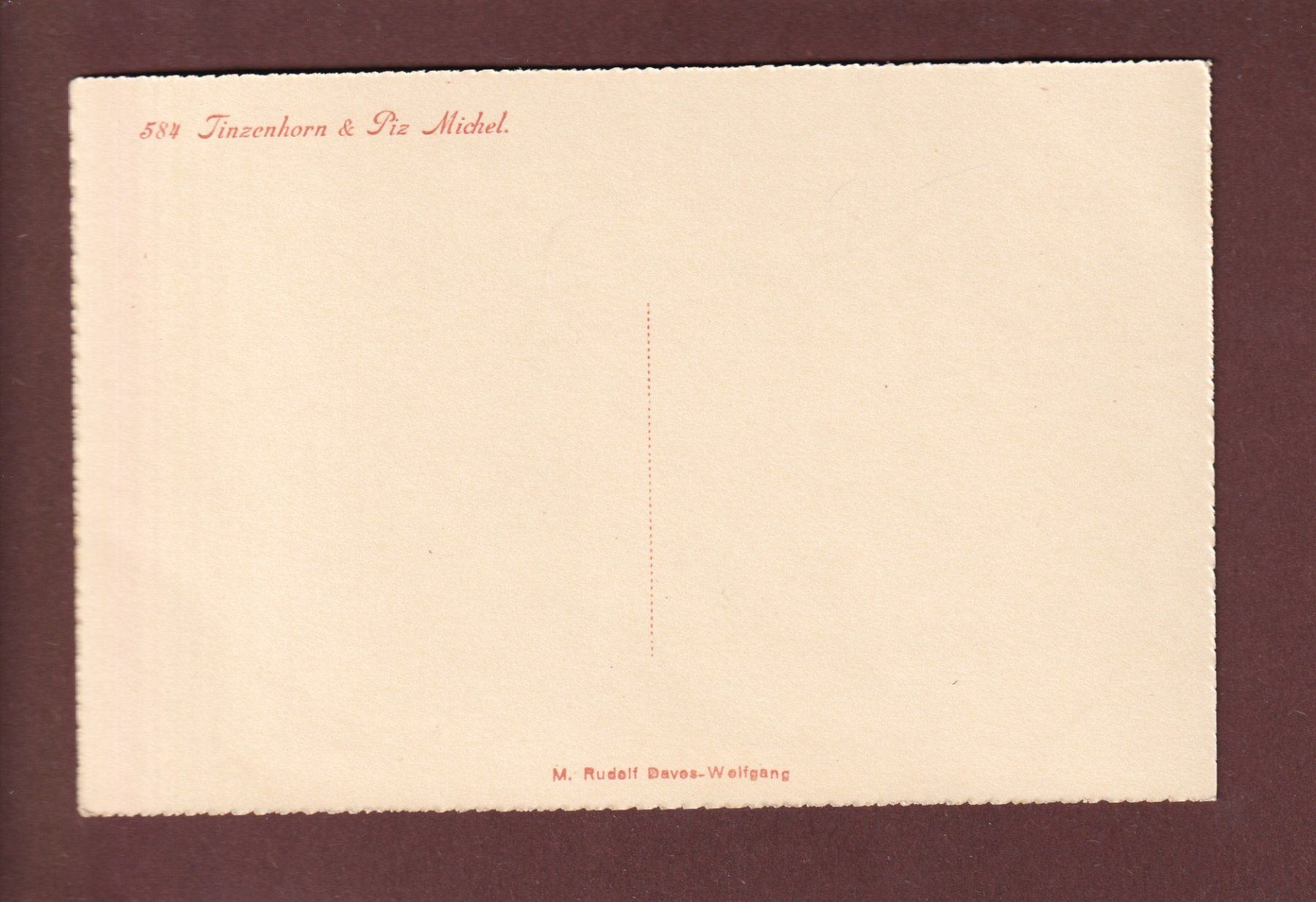 Cartoline postali: TINZENHORN - Piz Michel – Usato da Pully venduto da nicecards 1