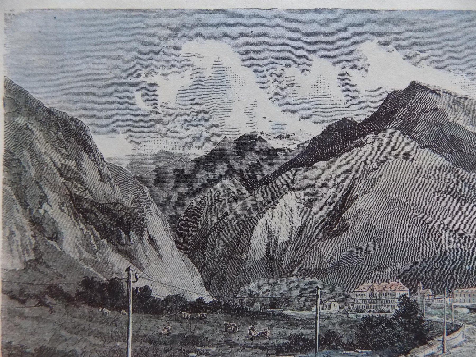 Stiche: Andermatt kolorierte Xylographie – Gebraucht aus Risch von Antikfee 5