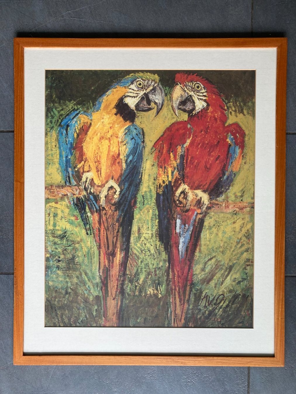 Foto & Immagini: Fritz Hug  Kunstdruck  Papageien  Ara – Usato da Subingen venduto da ArtBead 3