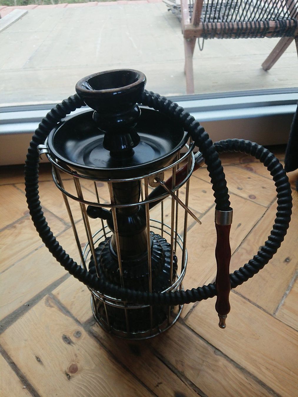 Wasserpfeifen: Wasserpfeife mit Gitterschutz shisha – Gebraucht aus Wittenbach von Aberanders