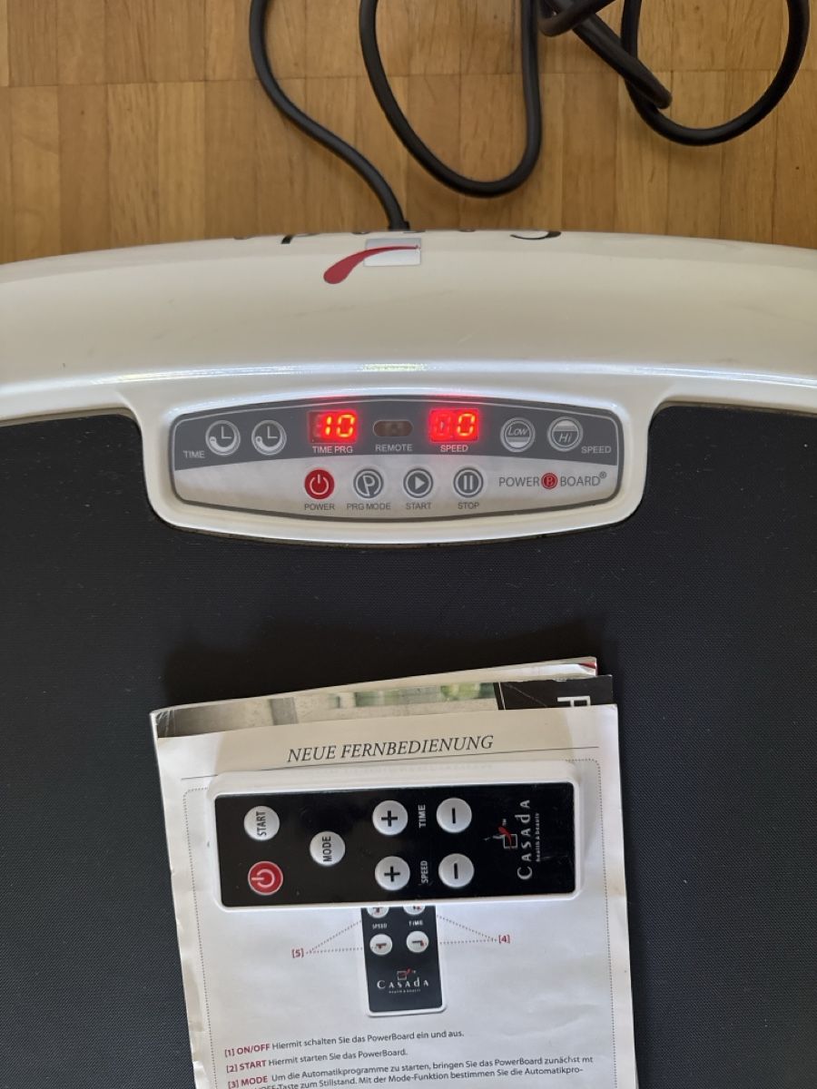 Hometrainer: Power Board - Casada Vibration Plate incl. Remote Control – Usato da Birsfelden venduto da Maranata3 1