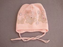 Baby Girl Mütze Angels Gr. 44-46 62/74 4-9Mt - neuwertig