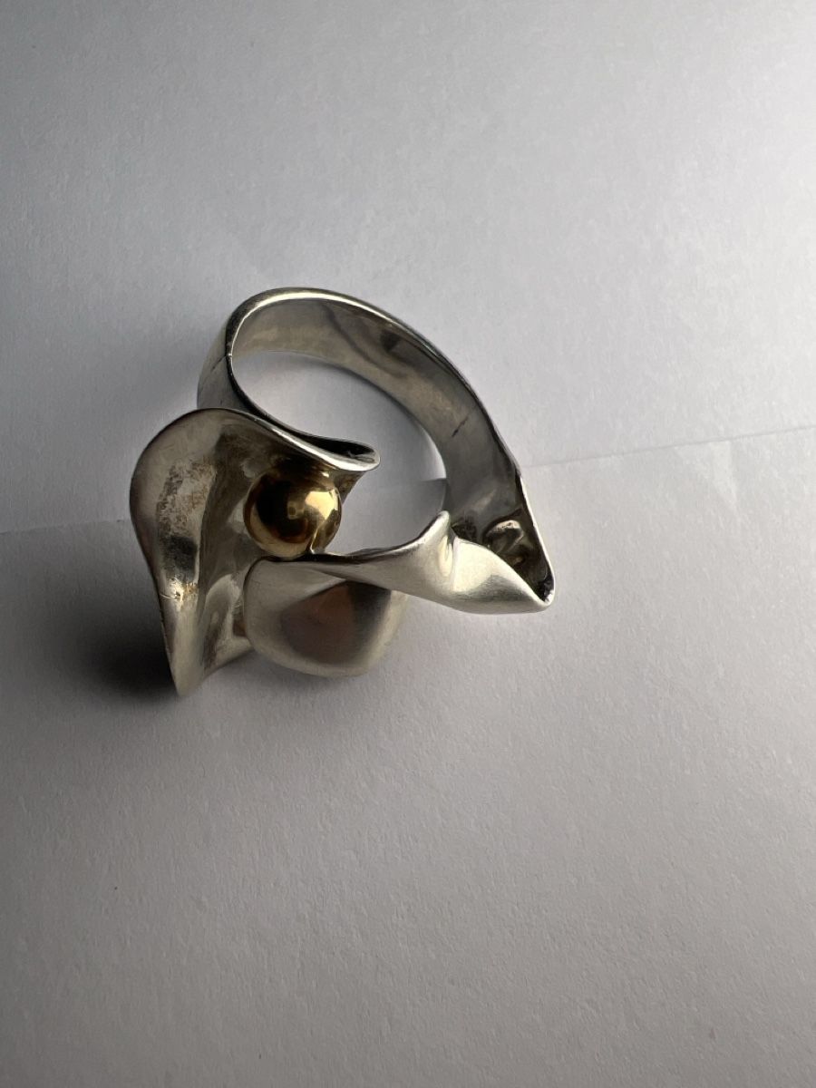 Anelli: Bague Argent 925 Design Abstrait vintage – Usato da Chenens venduto da anasantos90 1