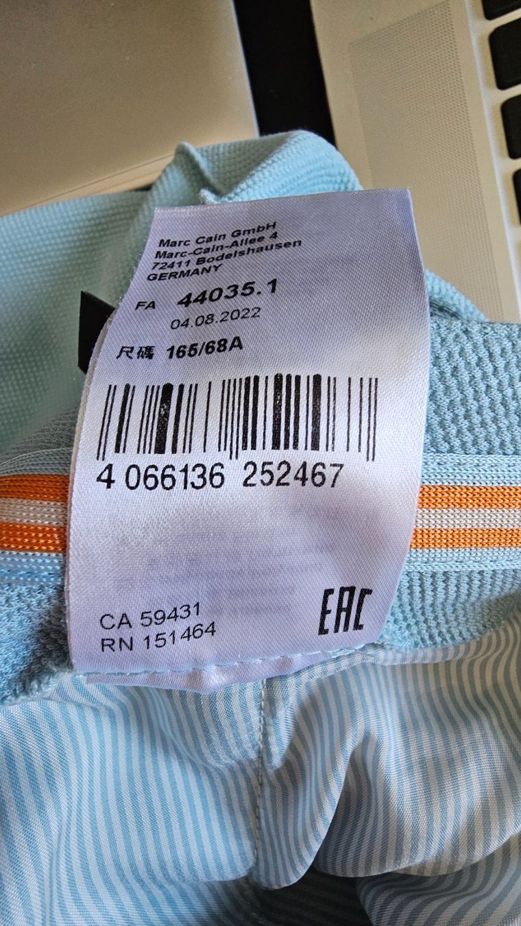 Marc Cain Pantaloni: MARCCAIN Hose, hellblau, Gr N 3, Colour 314 – Nuovo (secondo la descrizione) da Sirnach venduto da windrad65 6