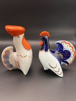 Lomonosov-Porzellan-Hahn-Salz- und Pfefferstreuer, 2er-Set