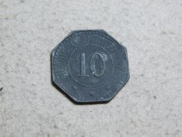 10 Pfennige, Stadt Halle, B.-N. Bergbauverein, ca. 1917-1920