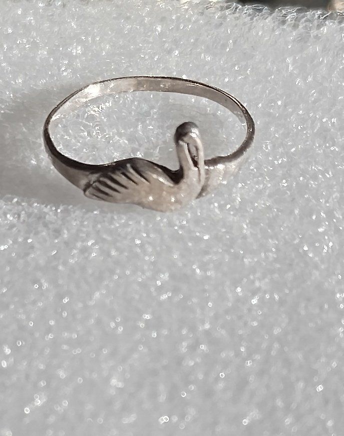 Anelli: SCHWAN VOGEL RING SILBER 925 WASSERVOGEL – Usato da Romanshorn venduto da Stubsinator