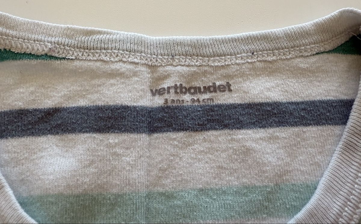 Camicie, T-shirt & Polo: Vertbaudet - Débardeur rayé, taille 3 ans / 94cm – Usato da Genève venduto da valmath 2