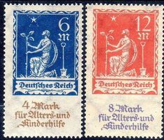 MÄDCHEN PFLANZEN BÄUME 1922 ** POSTFRISCH ** - X119
