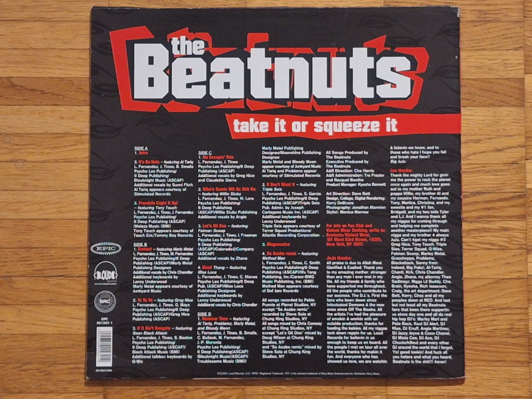 Vinyles: The Beatnuts, Take It Or Squeeze It - 2 Vinyl LP EU 2001 – Neuf (Voir description) à Oberentfelden par Musicud 1