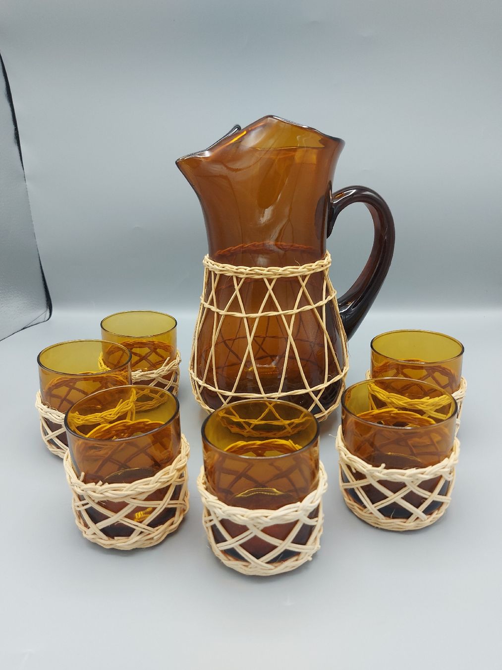 Geschirrsets: Vintage Saftset aus Glas – Neu (gemäss Beschreibung) aus Ostermundigen von son_vd9k 1